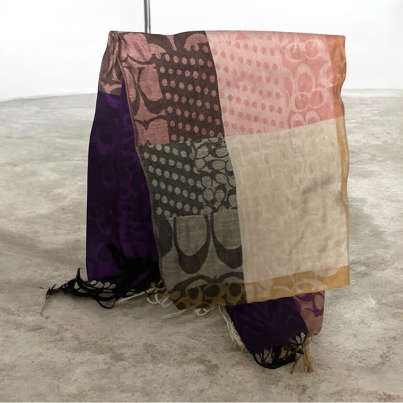 Multicolor Patterned Scarf - Picture 3 of 3